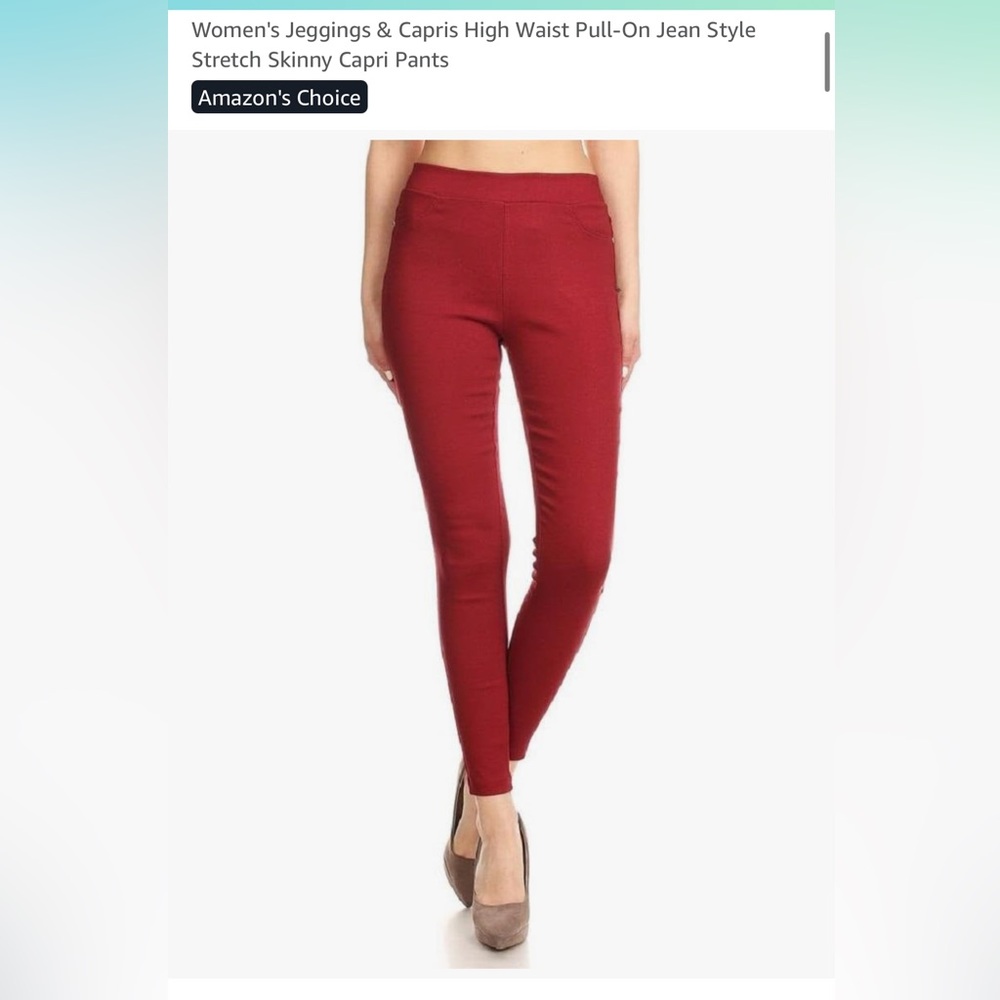 Elegant Red Women's Pants